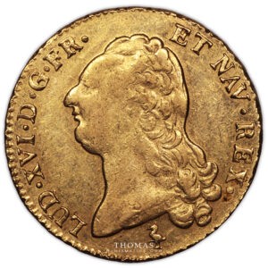 Double Louis XVI or 1791 A - Avers