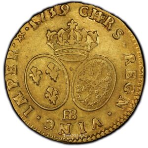 Gold - Louis xv louis or 1739 BB PCGS VF 25 reverse
