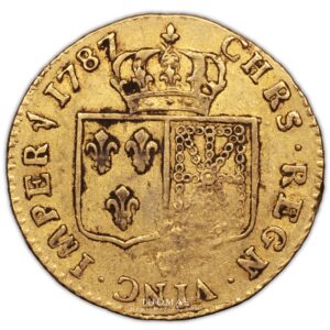 Gold Louis XVI louis or 1787 W - reverse