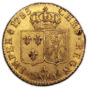 Gold Louis XVI or 1785 A - reverse