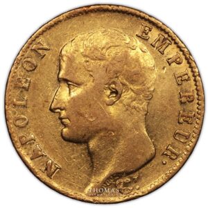 Napoleon I - gold 20 francs or turin 1806 U- obverse