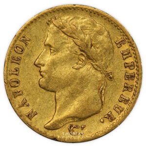 Coin - France Napoleon I Gold 20 Francs or 1815 W Lille Hundred Days - PCGS AU 50 obverse