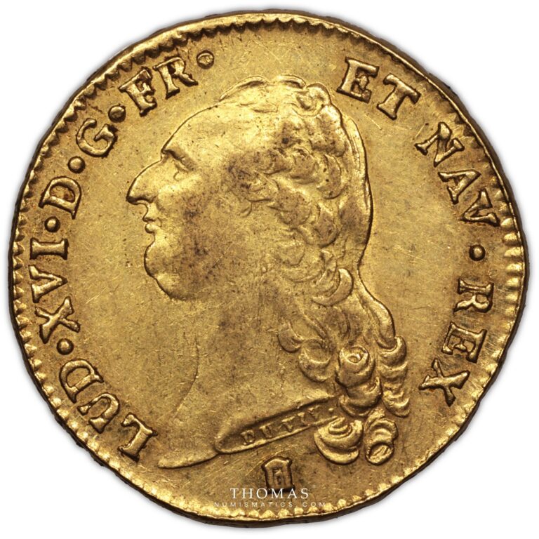 Gold Double Louis XVI or 1787 K - obverse
