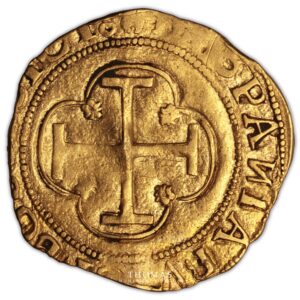 Gold Escudo or espagne charles quint Treasure hoard Kempen -2