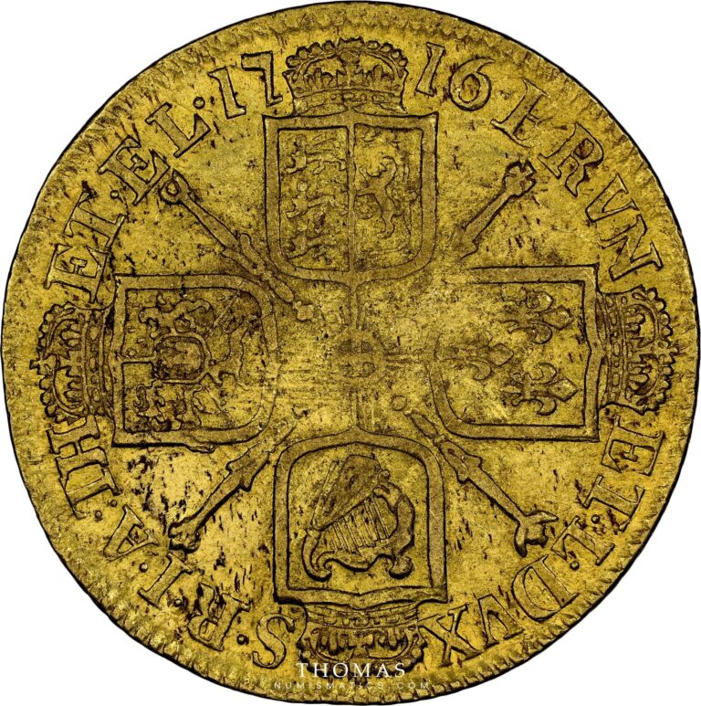 George I guinea gold 1716 ellerby area hoard reverse