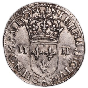 Henri III – quart Ecu – 1589 A Paris avers
