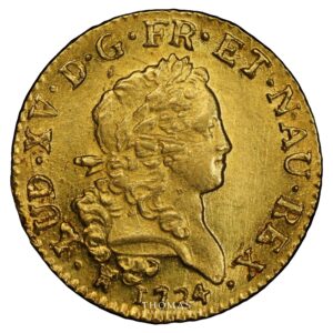 Louis XV - France -Louis d’or Mirliton - 1724 M Toulouse-obverse