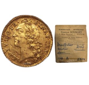 gold - Louis XV - Louis or au bandeau - the treasure of - rue mouffetard NGC MS 62 obverse