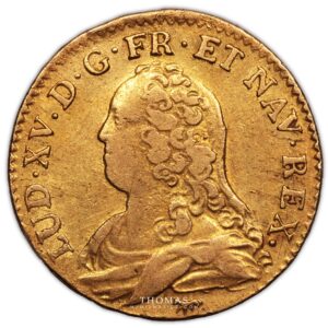 coin - France - Louis XV - Gold Louis d'or aux lunettes 1731 A Paris obverse