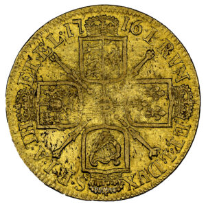 Monnaie – Grande-Bretagne George I Guinée or 1716 – NGC VF 35 – Trésor Ellerby area Hoard-Revers