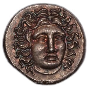 Coin - Kingdom of Macedon - king Perseus of Macedon - Third Macedonian War era - Drachm - silver - pseudo-Rhodian issue obverse