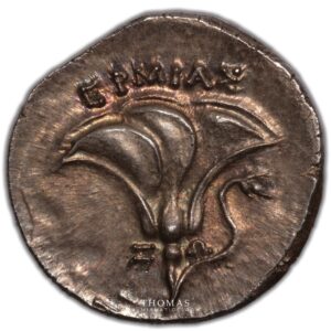 Coin - Kingdom of Macedon - king Perseus of Macedon - Third Macedonian War era - Drachm - silver - pseudo-Rhodian issue reverse