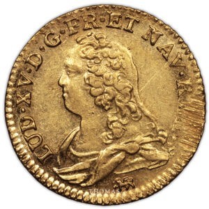 Monnaie - France - Louis XV - Louis d'or aux lunettes 1732 T nantes avers