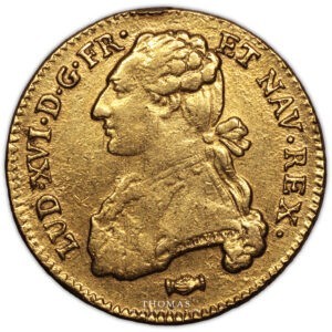 Monnaie - France - Louis XVI - Double louis xvi or 1776 K Bordeaux avers