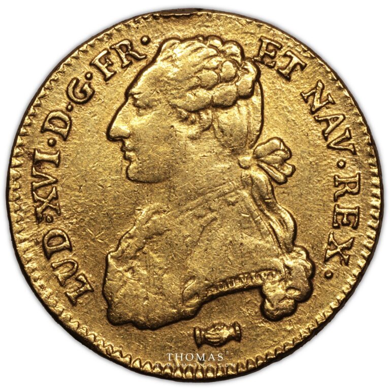 coin - France - Louis XVI - Gold Double louis xvi or 1776 K Bordeaux obverse