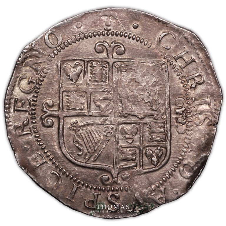 Monnaie - Grande-Bretagne Charles I Shilling - Trésor de Messing Hoard revers