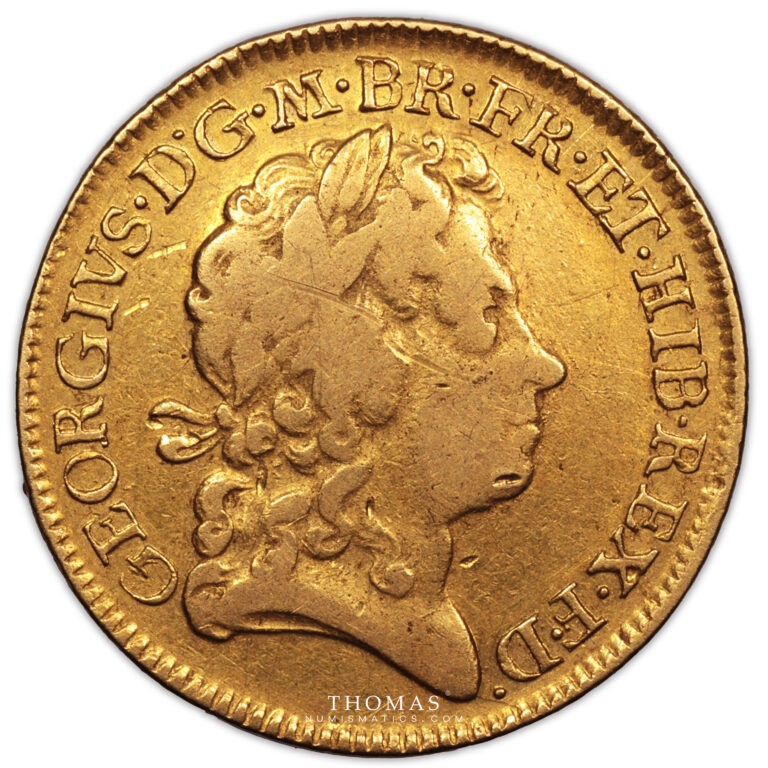 Monnaie - Grande-Bretagne George I Guinée or 1716 - Thomas H law collection avers