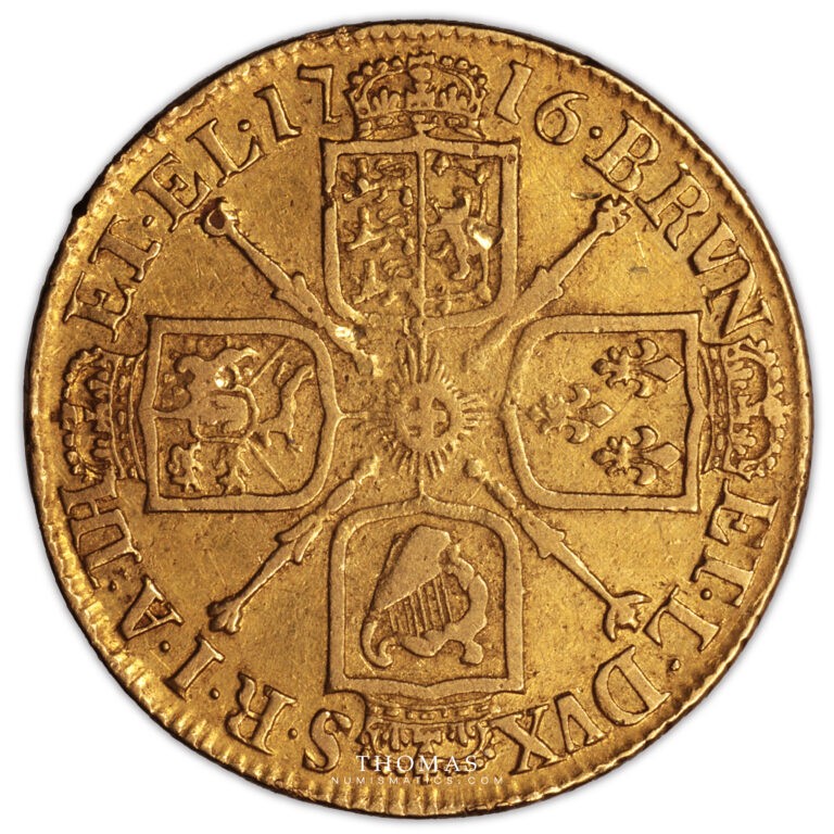 Monnaie - Grande-Bretagne George I Guinée or 1716 - Thomas H law collection revers