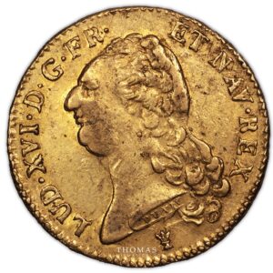 Gold Double louis xvi or 1786 I limoges obverse