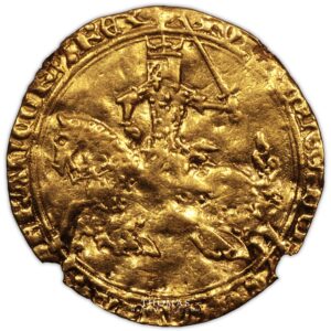 Gold franc a cheval de Jean II le bon obverse