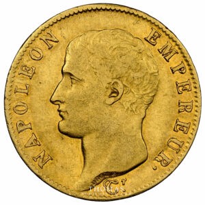 gold 20 francs or an 14 U turin Napoleon I obverse