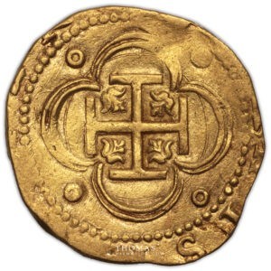 4 escudos or Philippe II - Trésor kempen revers