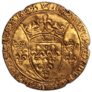 Charles VII ecu or montpellier avers
