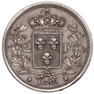 Coin - France  Henri V Pretender - Double piefort silver 2 francs - 1832 reverse