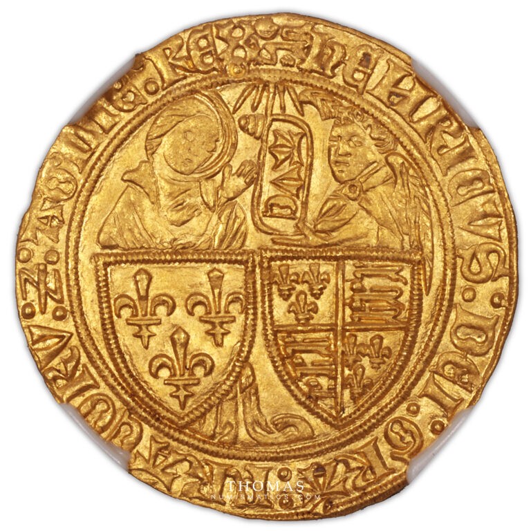 Henry VI salut or avers NGC MS 65
