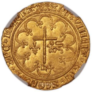 Henry VI Gold salut or reverse NGC MS 65