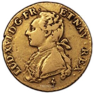 Gold Louis xvi or au buste habille 1774 A Paris obverse