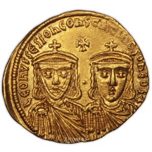 Coin - Byzantin  Leo IV The Khazar and Constantine VI - Gold solidus obverse
