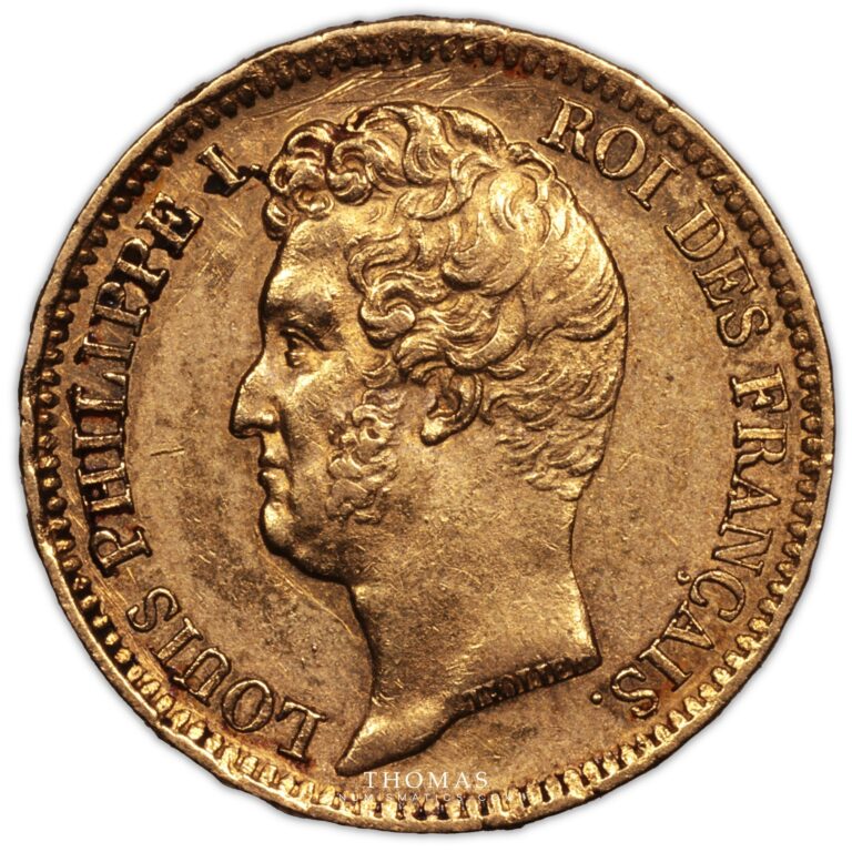 Gold - 20 francs or 1831 T nantes obverse