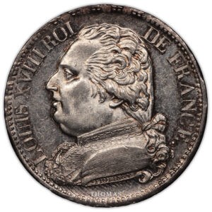 5 francs Louis XVIII 1814 A avers
