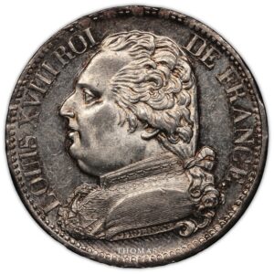 5 francs Louis XVIII 1814 A obverse