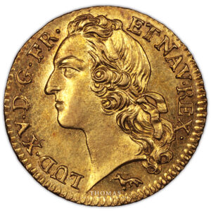 Gold - Louis or bandeau 1749 A Avers - Treasure of rue Mouffetard obverse