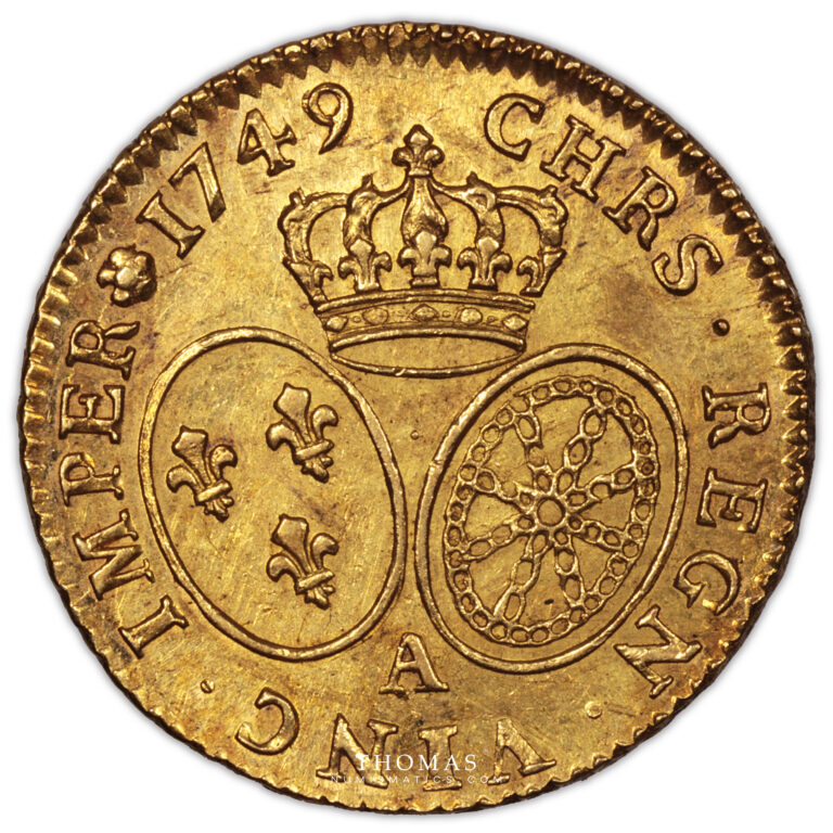 Gold - Louis or bandeau 1749 A Avers - Treasure of rue Mouffetard reverse