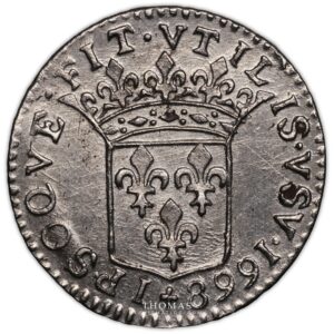Monnaie -Monaco - Louis I grimaldi - douzieme d'écu - 5 sols - Luigino - 1668 revers