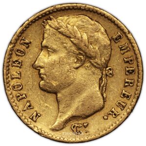 Gold Napoléon I - 20 francs or 1814 Q obverse