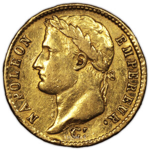 gold 20 francs or 1811 U Turin obverse