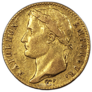 gold 20 francs or 1815 A obverse