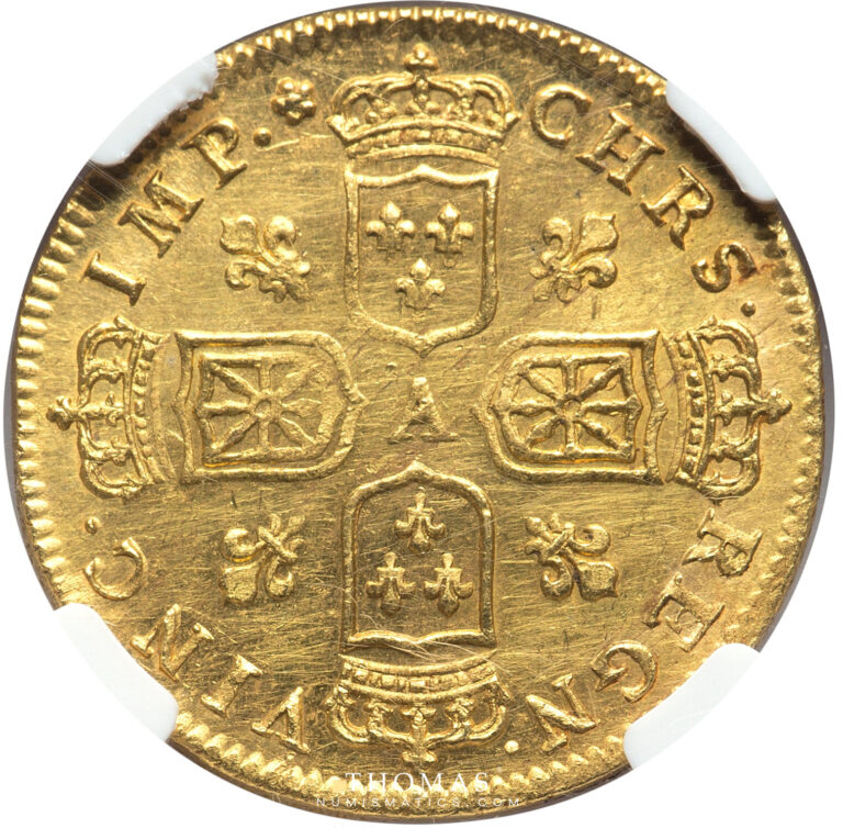 Gold louis or noaille reverse NGC MS 61 1717 A