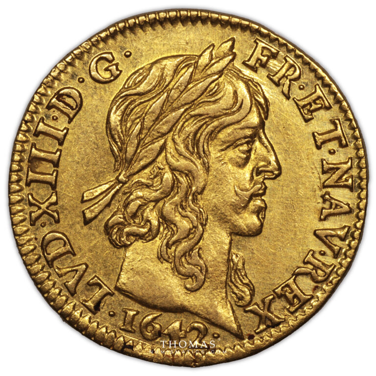 Louis XIII or - 1642 A Paris avers 1/2 louis d'or