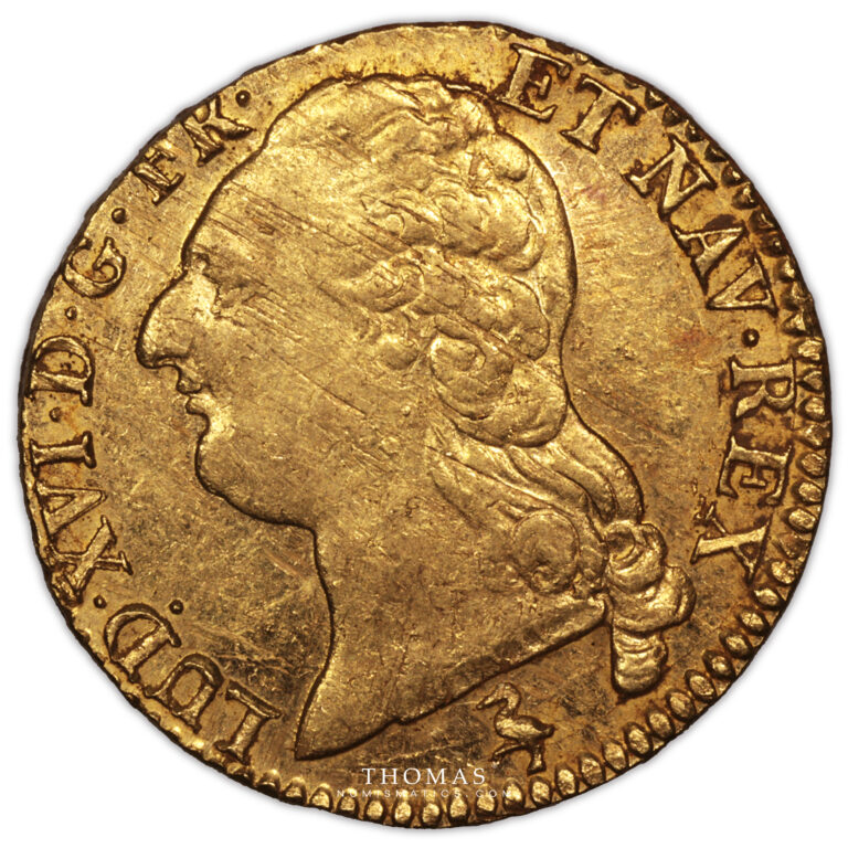 gold louis xvi louis or trésor vendée 1787 A obverse