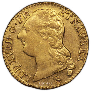 gold Louis xvi or 1787 A probably Vendée treasure obverse -2