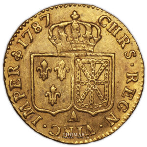 gold Louis xvi or 1787 A probably Vendée treasure reverse -2