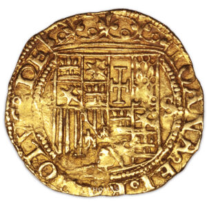 gold escudo Sevilla obverse