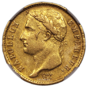 napoleon I 20 francs or 1808 M toulouse corne avers