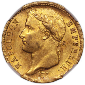 Napoleon I - 20 francs or NGC MS 60 avers