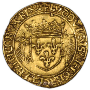 Monnaie – France Louis XII – Écu d’or au porc-épic – Bayonne - Avers